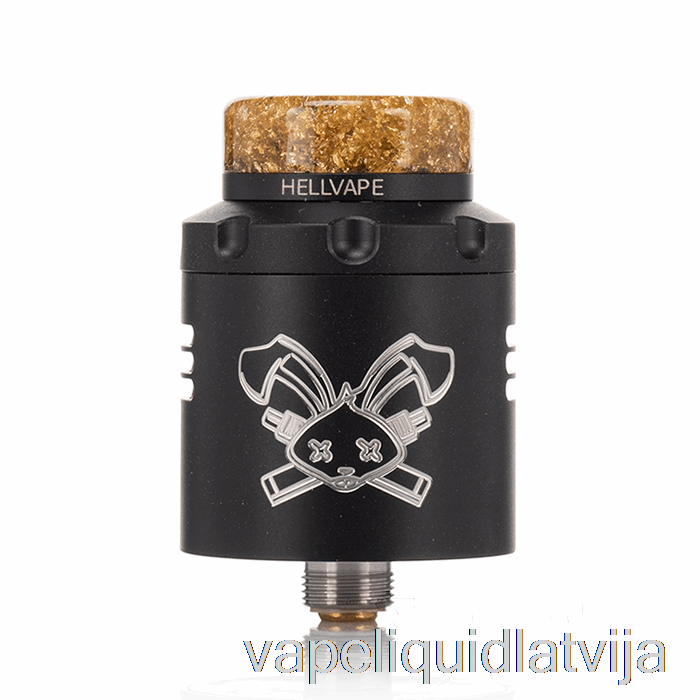 Hellvape Dead Rabbit V3 24mm Rda Matēts Melns (balts Logo) Vape šķidrums